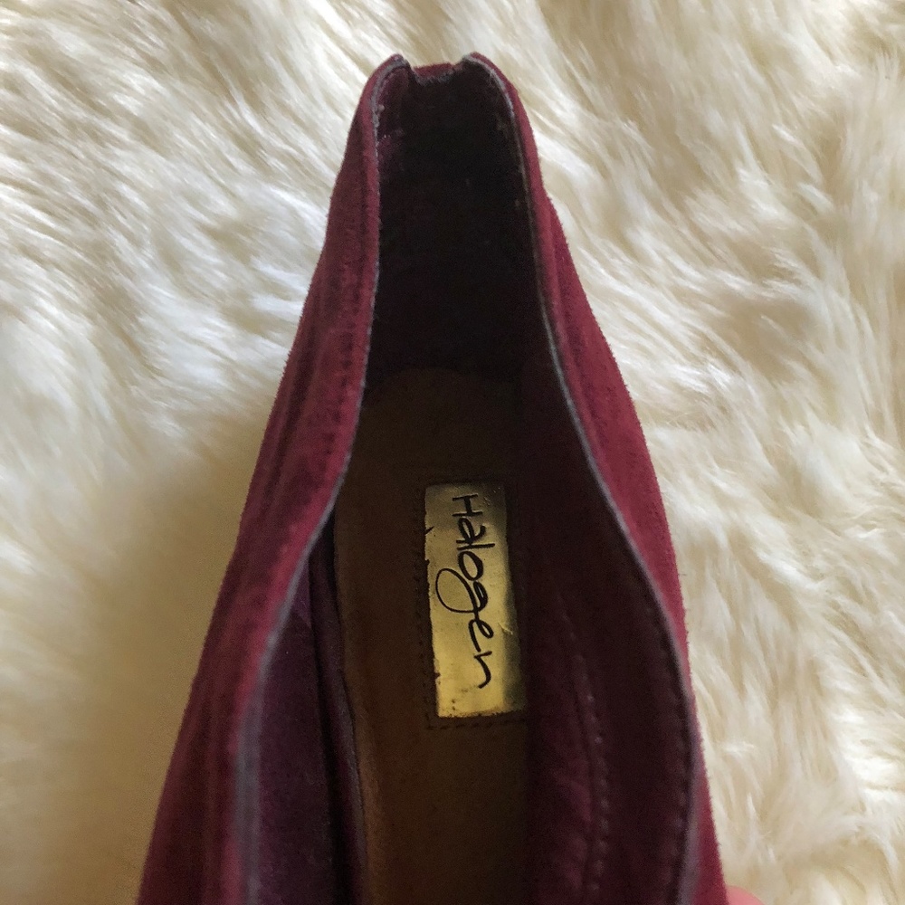 Halogen Suede Pumps - Maroon / Plum - Picture 6 of 8